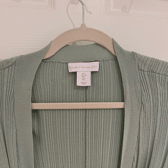 House of Harlow 1960 Duster Cardigan - Mint Green - Picture 3 of 3